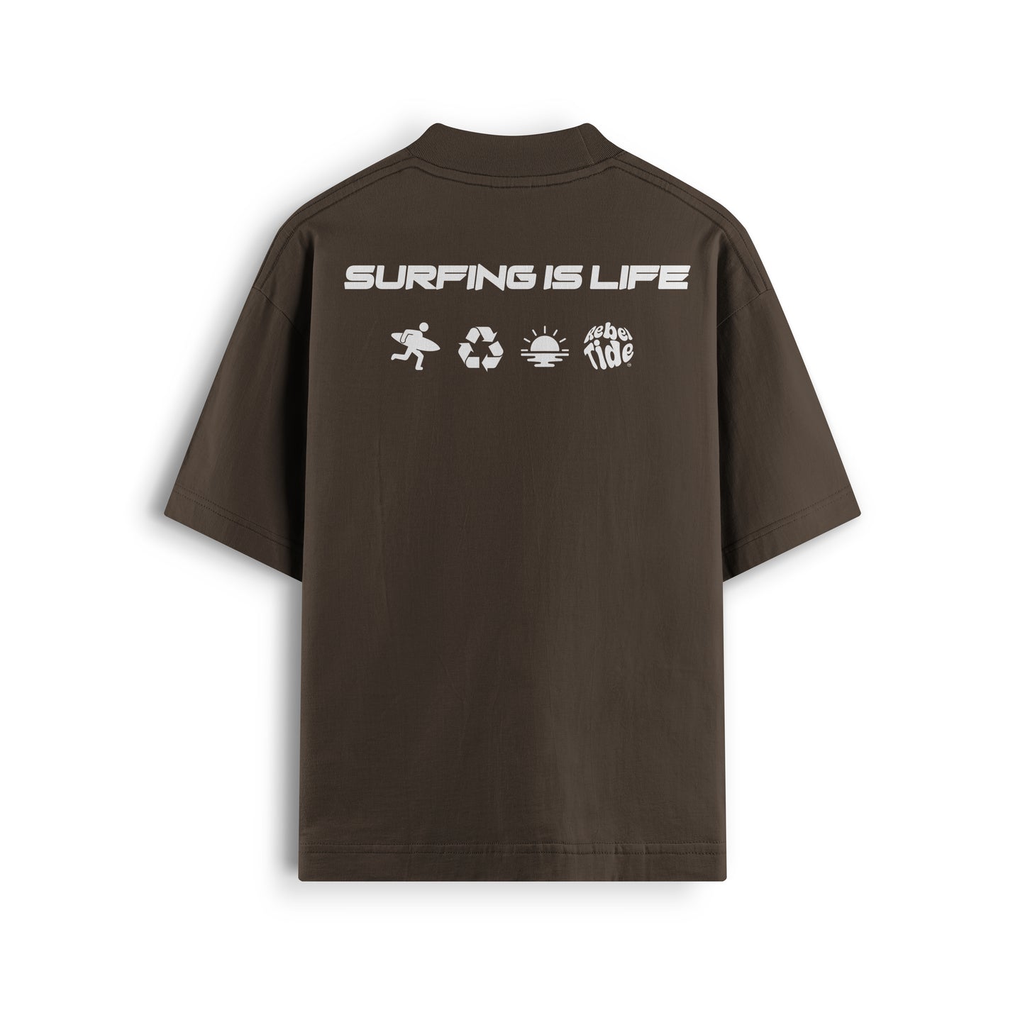 Oversized T-Shirt - IS LIFE Brown | 25% OFF