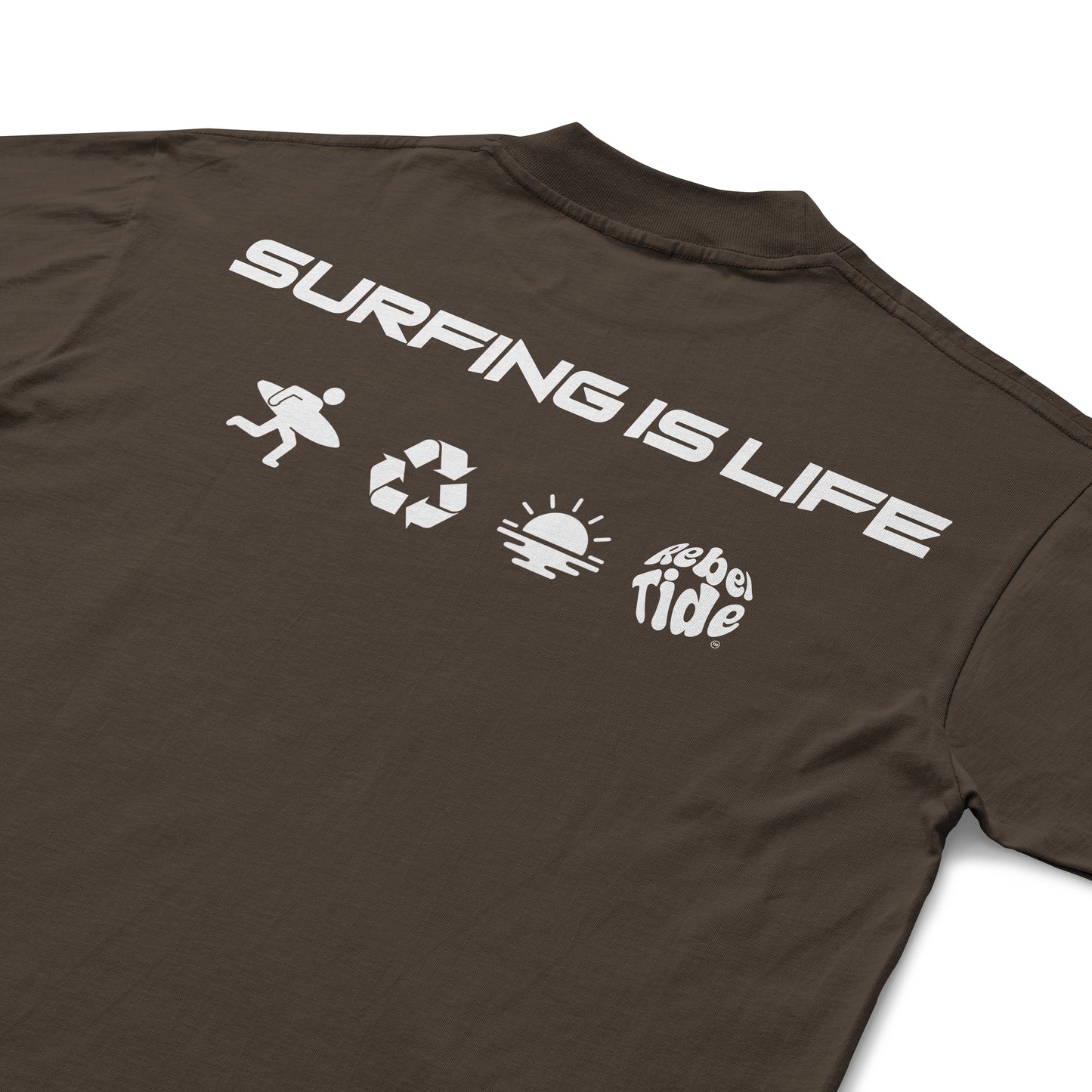 Oversized T-Shirt - IS LIFE Brown | 25% OFF