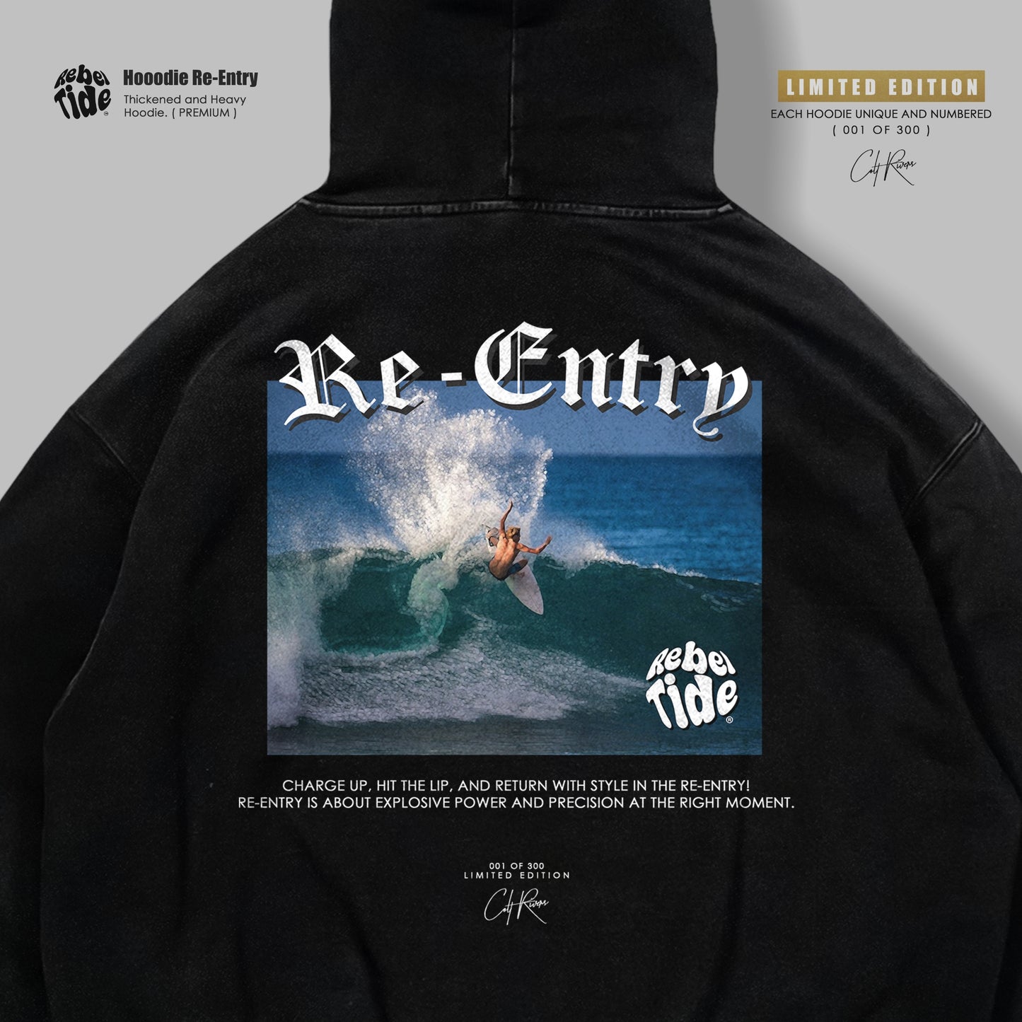 Hoodie Re-Entry Premium - Collab COLT RIVERS