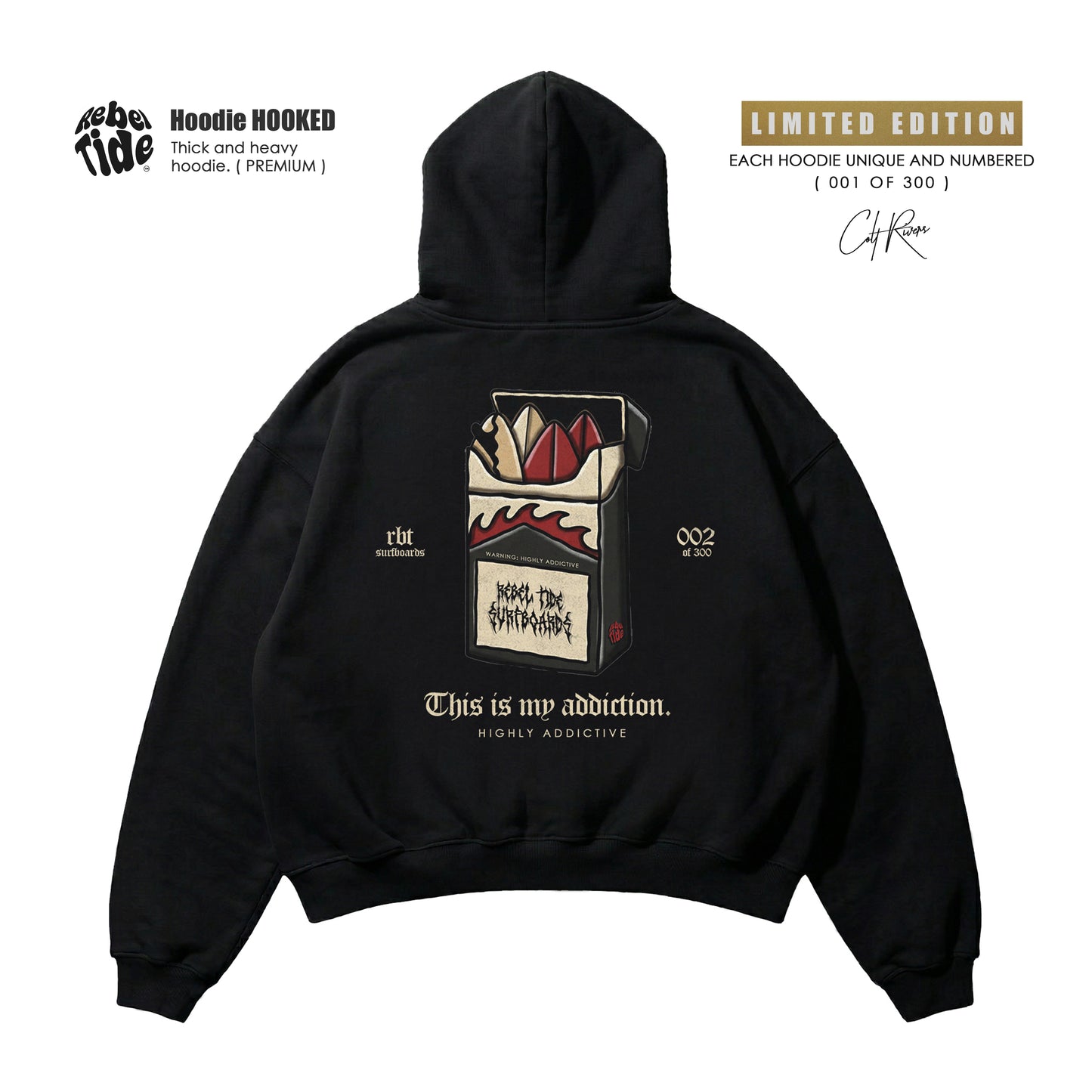 HOOKED Hoodie Premium