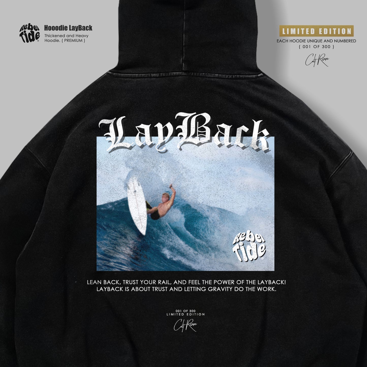 Hoodie Layback Premium - Collab COLT RIVERS [30%OFF]