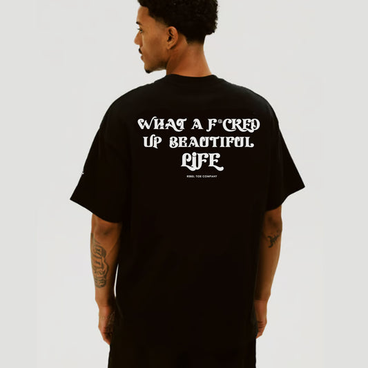 Oversized T-Shirt - F*CKED Black | 25% OFF
