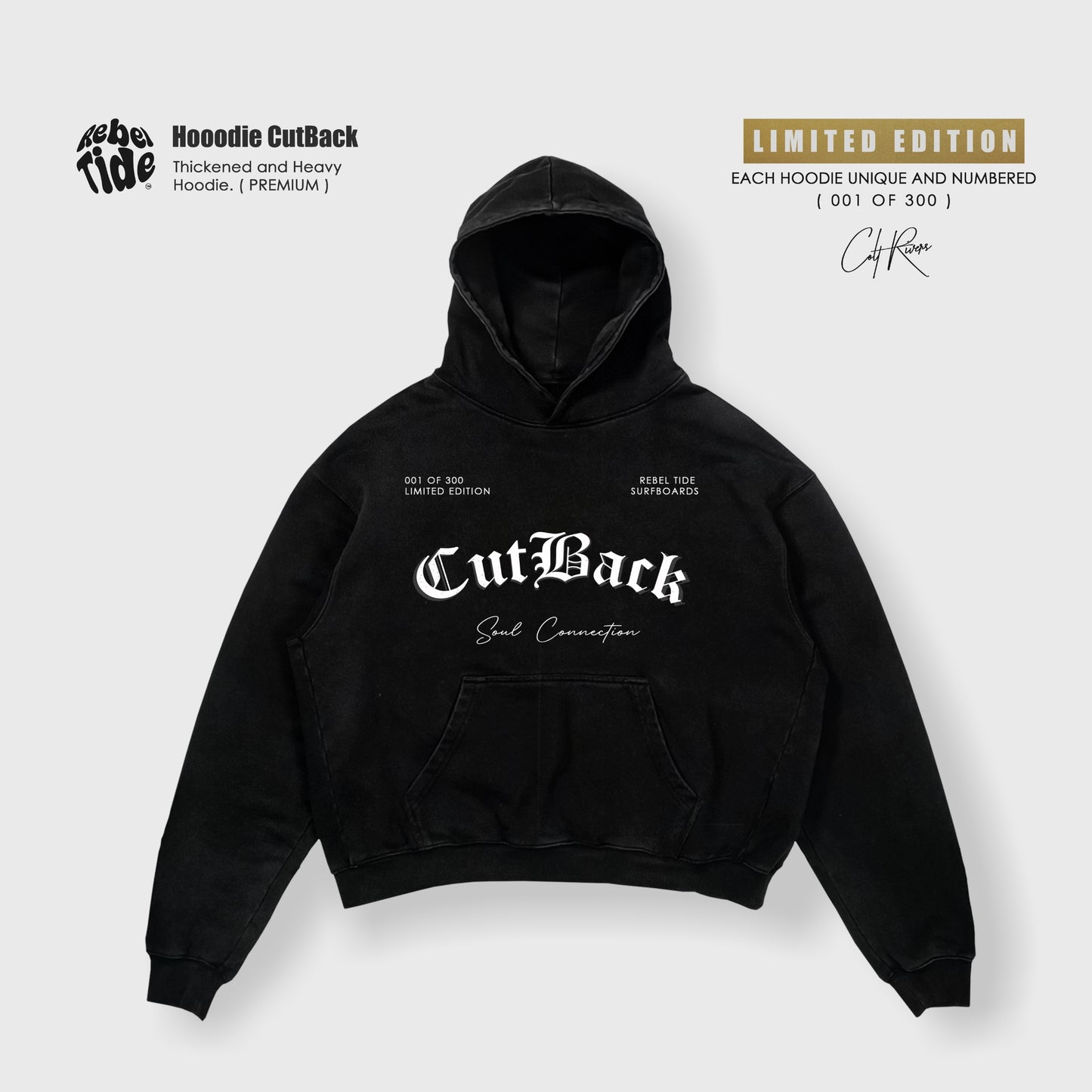 Hoodie Cutback Premium - Collab COLT RIVERS [30%OFF]