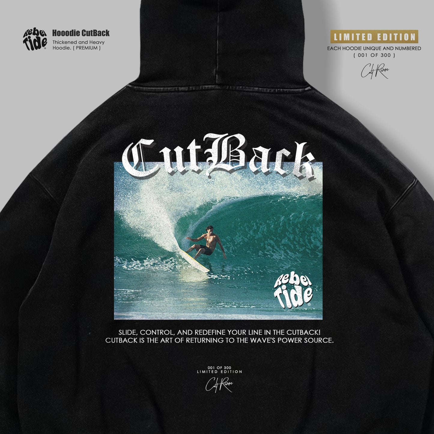 Hoodie Cutback Premium - Collab COLT RIVERS [30%OFF]