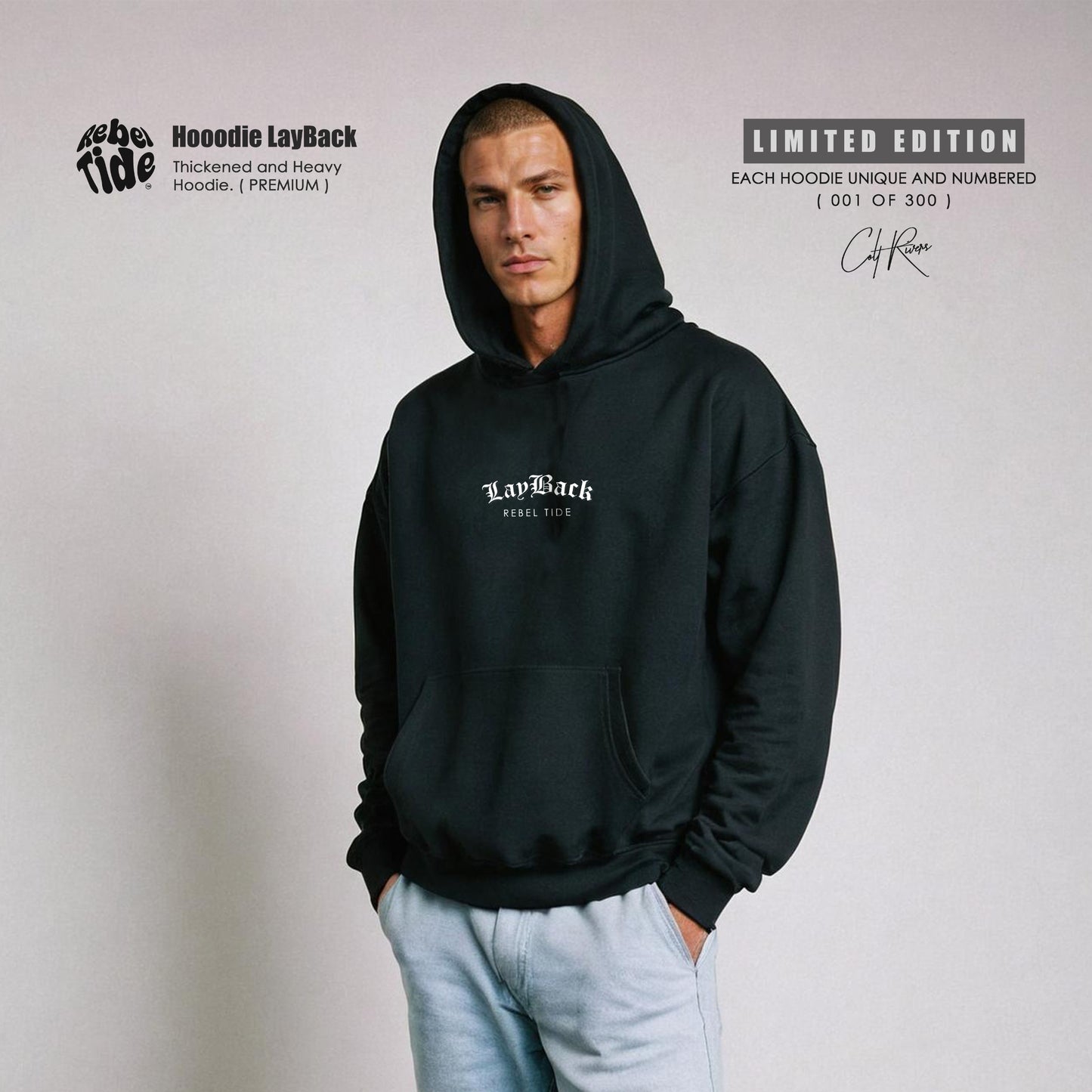 Hoodie Layback Premium - Collab COLT RIVERS [30%OFF]
