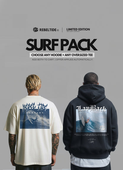 SURF PACK - CHOOSE ANY HOODIE + ANY OVERSIZED TEE