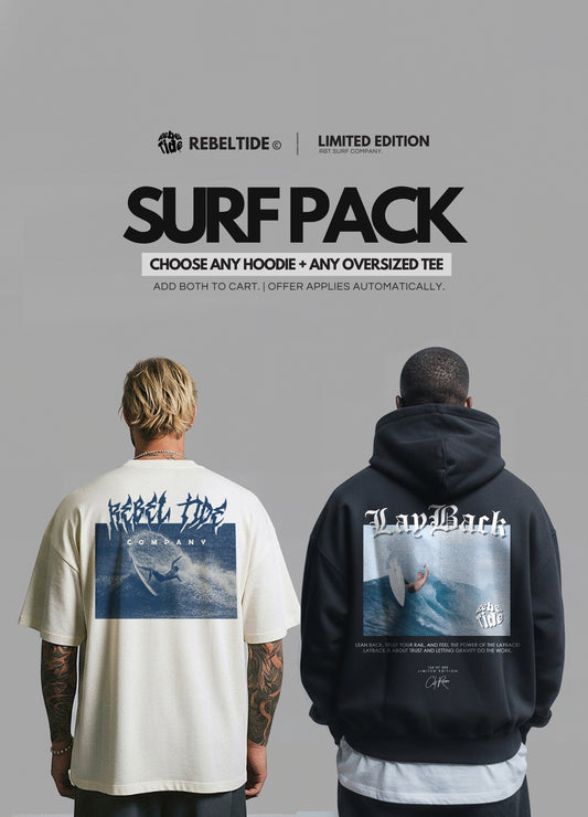 SURF PACK - CHOOSE ANY HOODIE + ANY OVERSIZED TEE