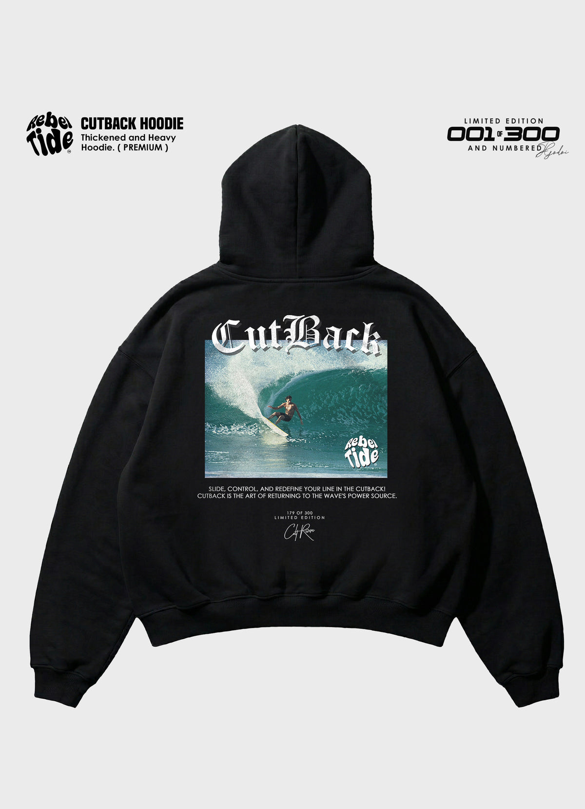 CUTBACK Hoodie Premium - Collab COLT RIVERS