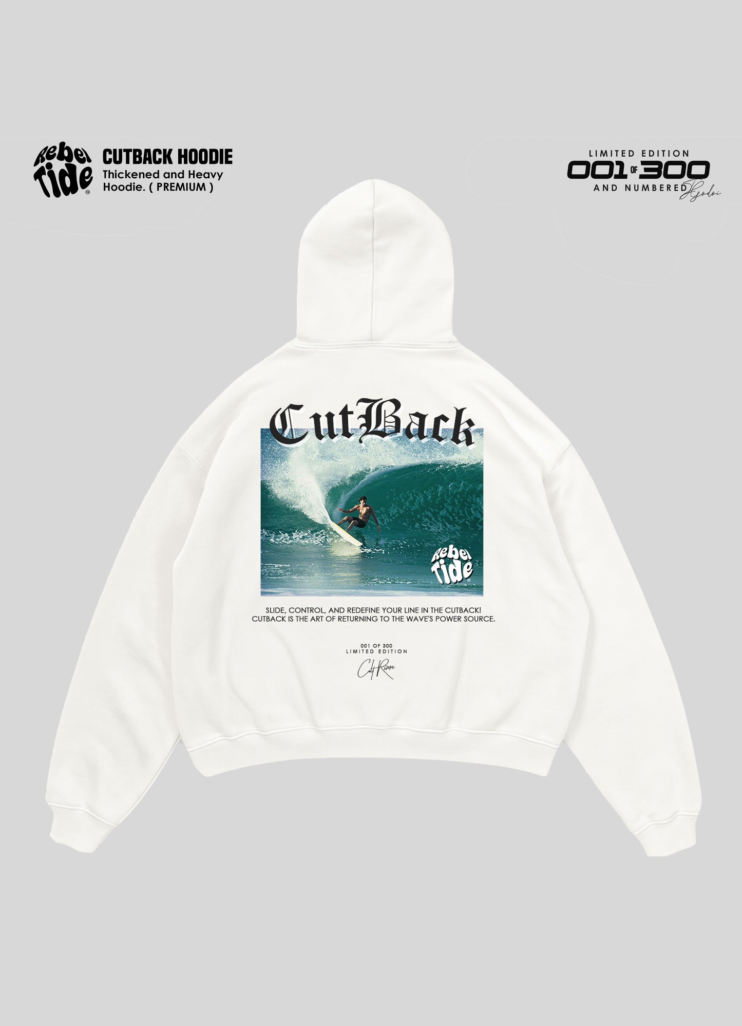 CUTBACK Hoodie Premium - Collab COLT RIVERS