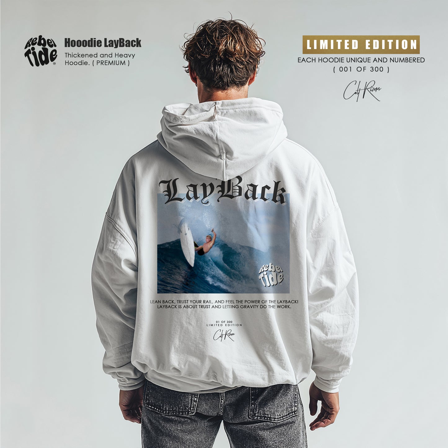 Hoodie Layback Premium - Collab COLT RIVERS [30%OFF]