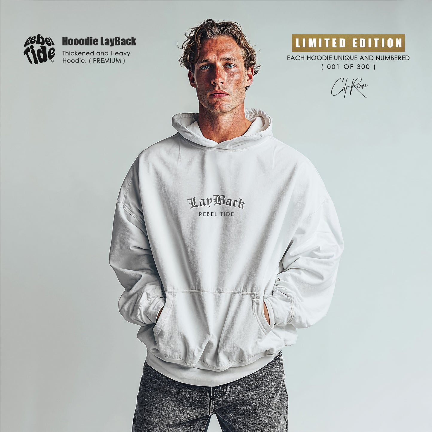 Hoodie Layback Premium - Collab COLT RIVERS [30%OFF]