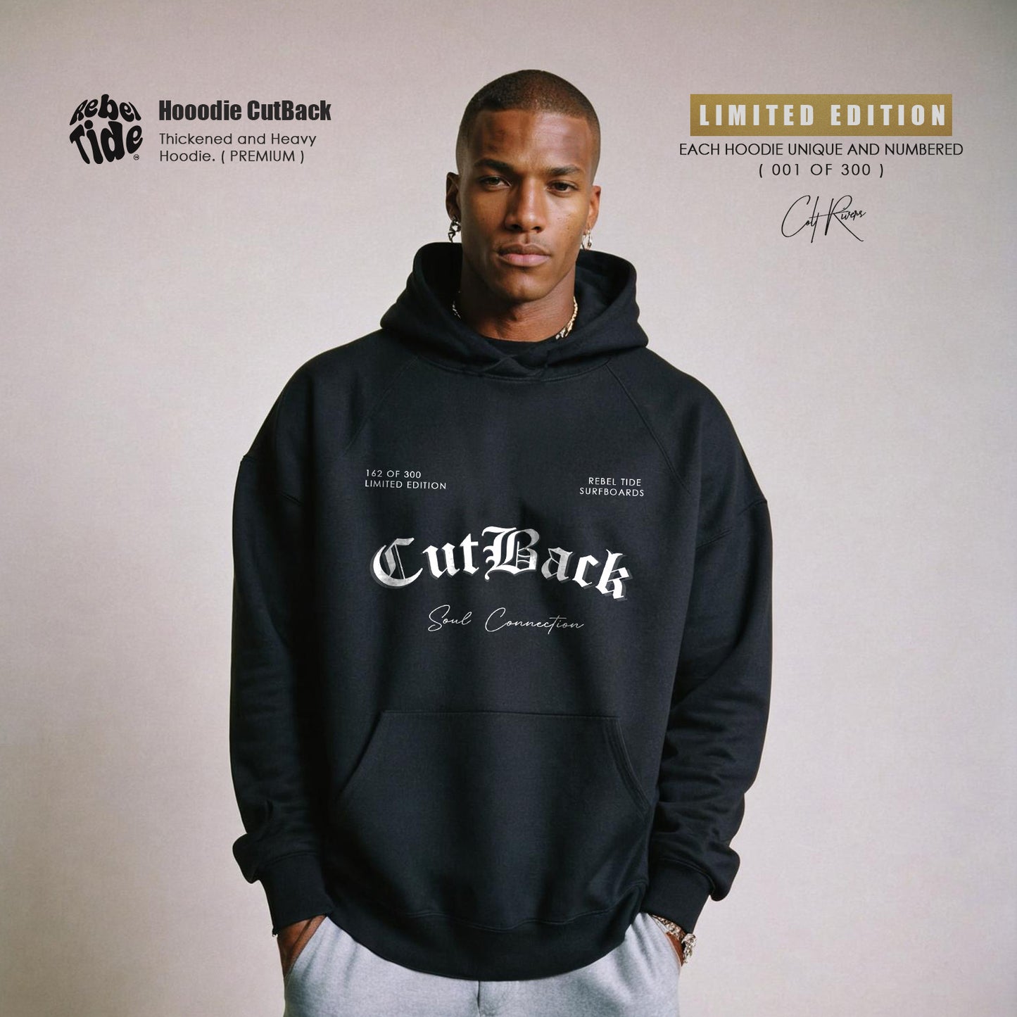 Hoodie Cutback Premium - Collab COLT RIVERS [30%OFF]