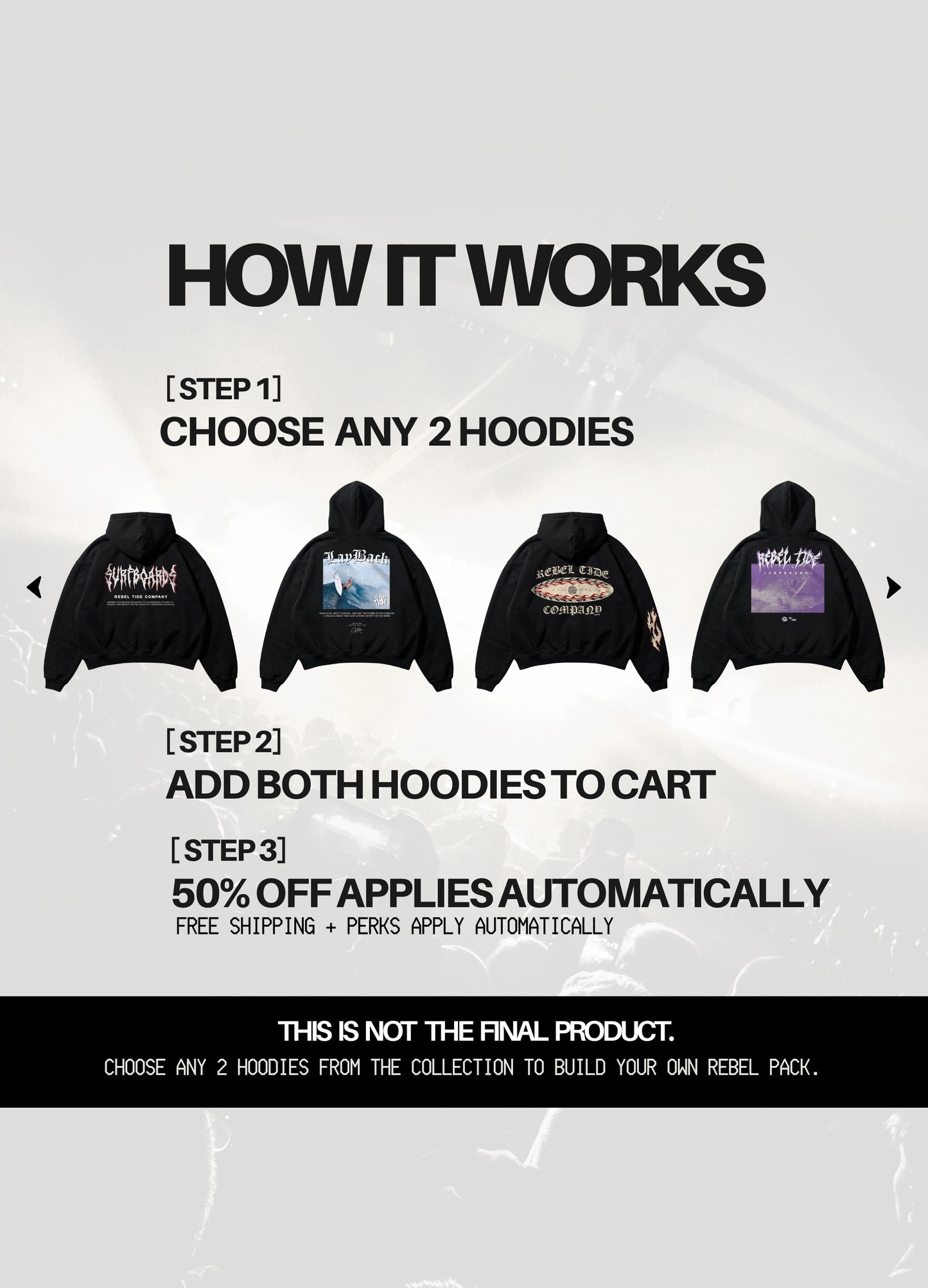REBEL PACK - CHOOSE ANY 2 HOODIES