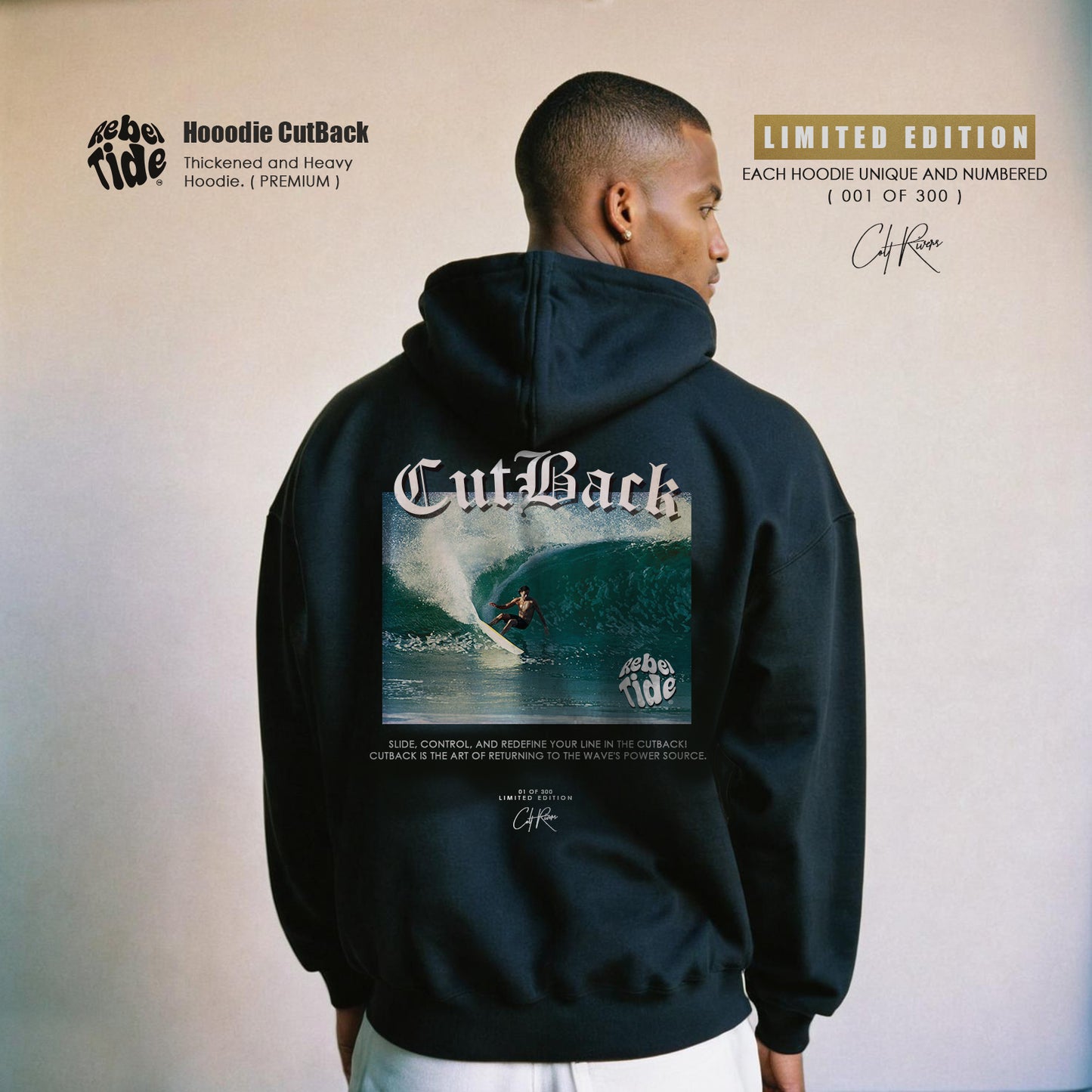Hoodie Cutback Premium - Collab COLT RIVERS [30%OFF]