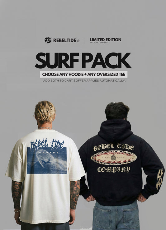 SURF PACK - CHOOSE ANY HOODIE + ANY OVERSIZED TEE [35%OFF]
