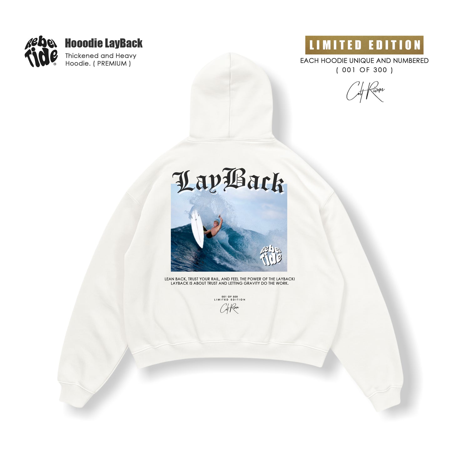 Hoodie Layback Premium - Collab COLT RIVERS [30%OFF]