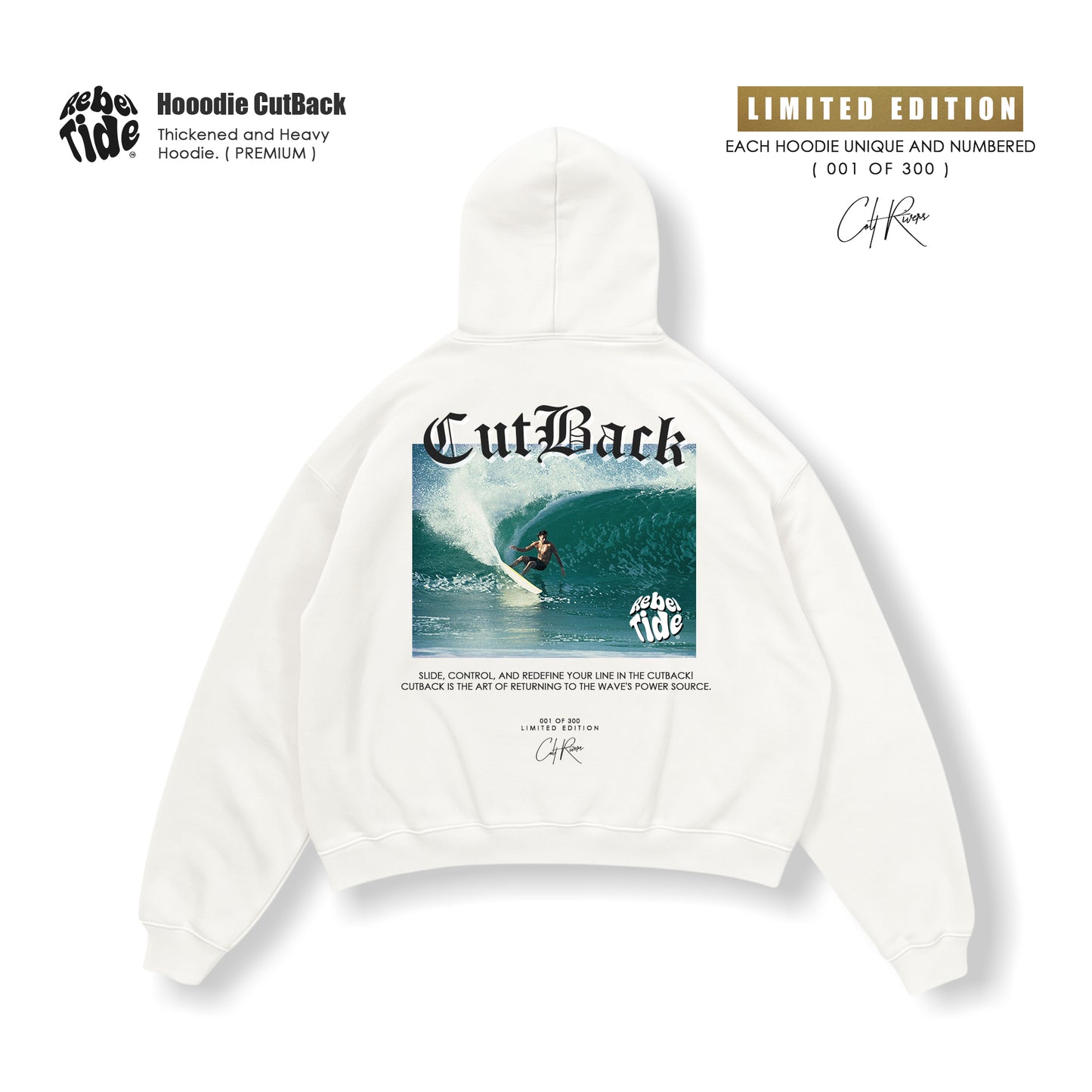 Hoodie Cutback Premium - Collab COLT RIVERS [30%OFF]